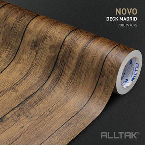 Adesivo Decorativo Madeira Ripada Deck Madrid