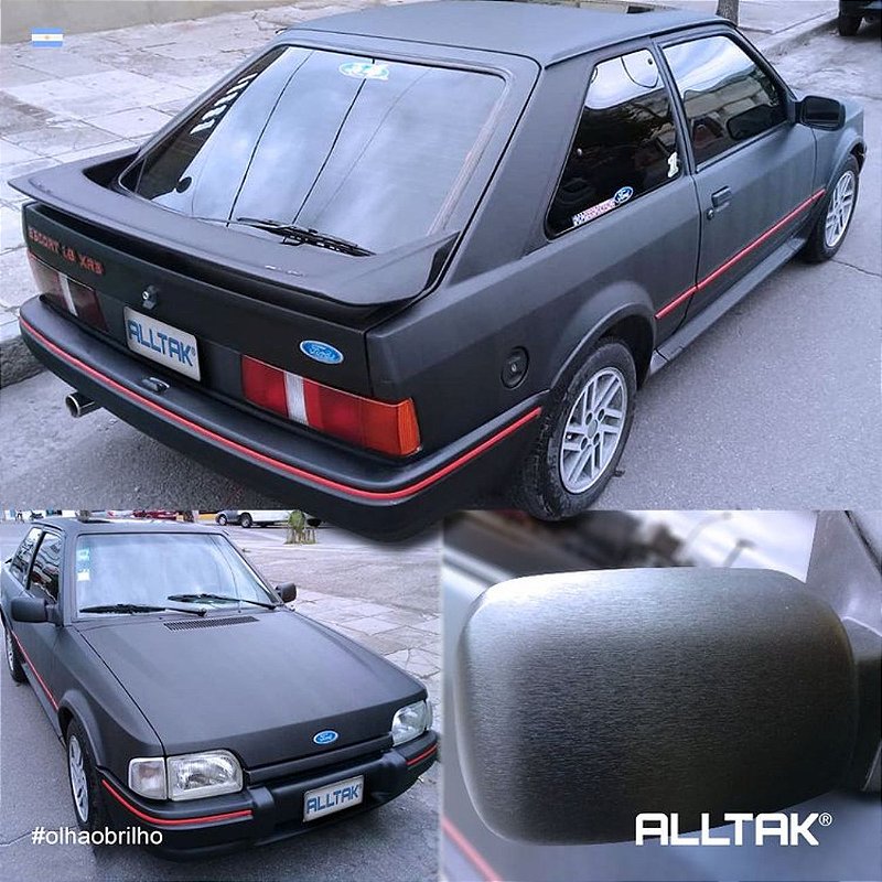 Adesivo Alltak Automotivo Brushed Black