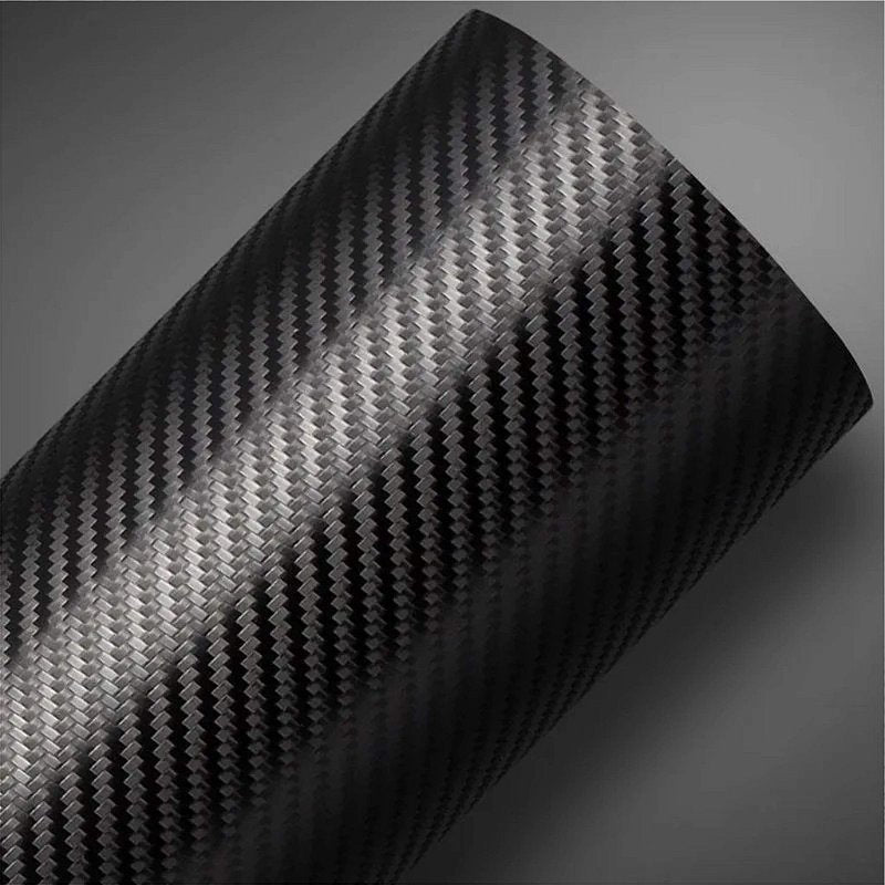 Adesivo Automotivo Fibra de Carbono 3D