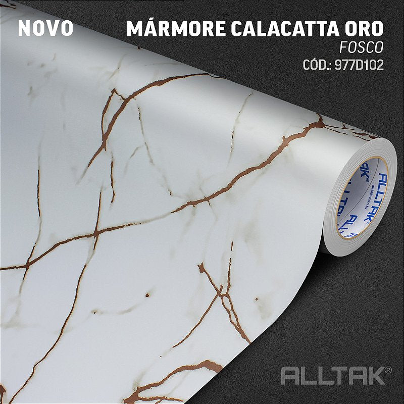 Adesivo Decorativo Alltak Mármore Calacatta Oro Fosco
